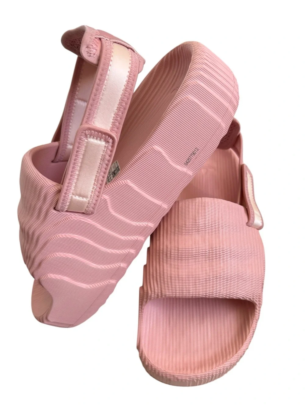 NWT! Adidas ADILETTE 22 XLG SLIDES Platform Slides Pink 8